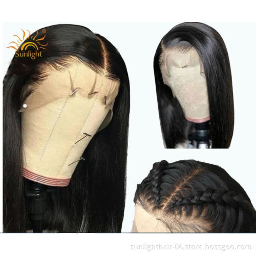 Prix en gros Coiffure Afro perruque en cheveux courts naturels brazilian BOB femme perruque cheveux humain perruques dentelle